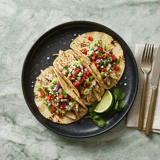 Chicken Tacos with Fresh Pico de Gallo