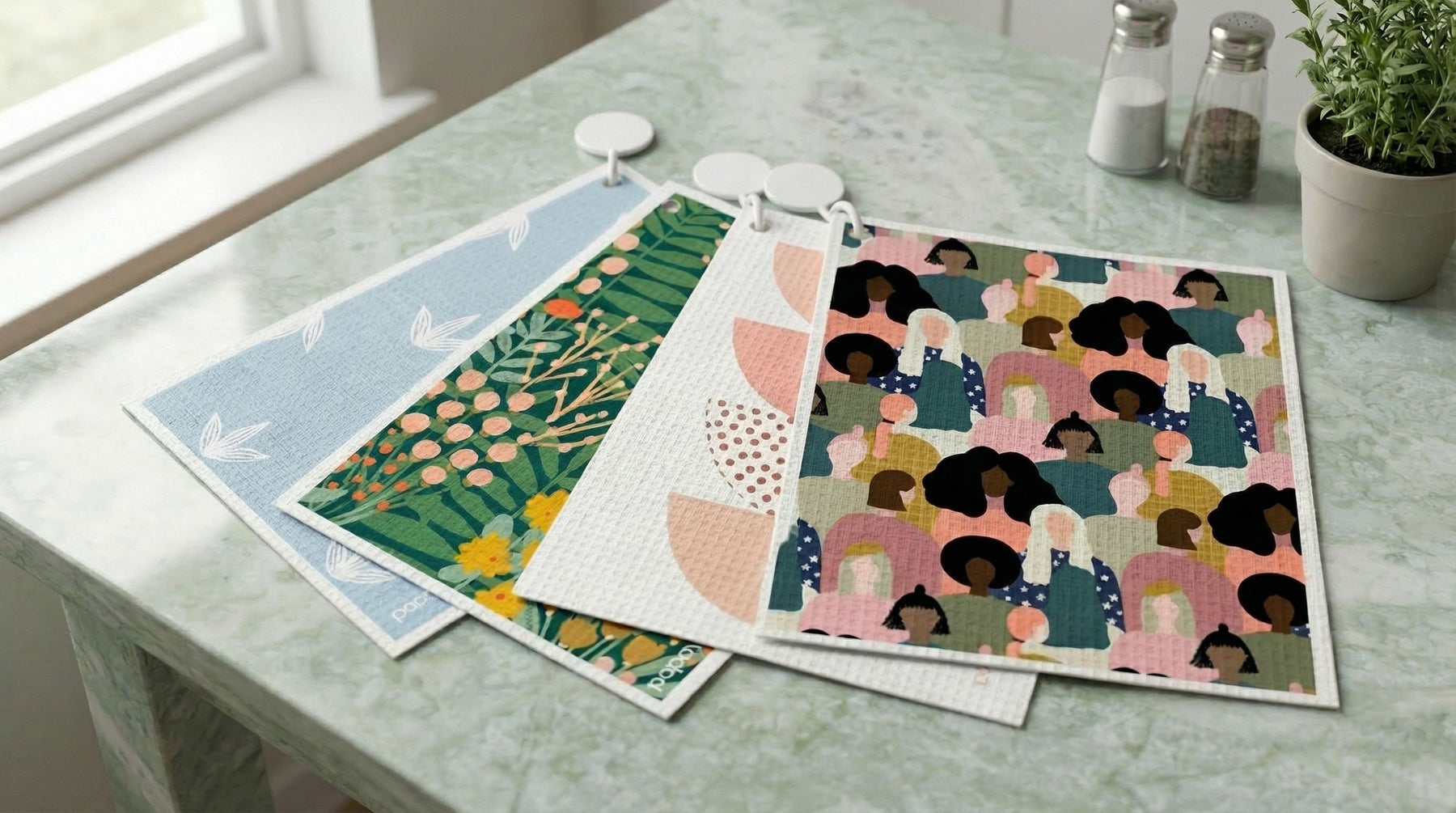 Reusable paper towel shown for everyday kitchen and home cleaning.